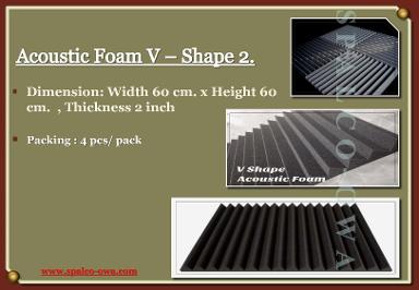 Acoustic Foam: V SHAPE 2”