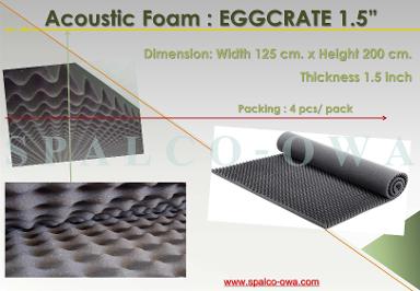 Acoustic Foam: EGGCRATE  1.5”